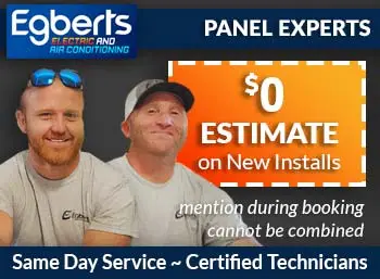 tampa panel Install Egberts Electric & Air Conditioning